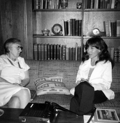 00 author interviewing kdl, late 1970s or early 1980s, chapel hill